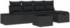 vidaXL Sofa Set mit Kissen 5 pcs Poly-Rattan 3360704 Bild 2
