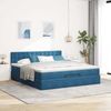 vidaXL Ottoman-Bett mit Matratze Dunkelblau 160x200 cm Samt 3311931 Bild 3