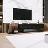 Hochglanz-TV-Schrank in Schwarz mit LED-Beleuchtung – 170 × 38 × 36 cm – Moderner Stauraum, 170 x 36 x 38 cm, Schwarz Bild 5