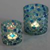 Orientalisches Mosaik Windlicht Athen Hellblau 2 er Set Bild 3