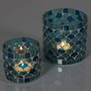 Orientalisches Mosaik Windlicht Athen Hellblau 2 er Set Bild 2