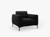 Micadoni Sessel Bemy 1-Sitzer Samt Schwarz Bild 2