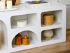 Vente-unique - LUELA TV unit Holz, Platte Weiß - B 40 cm x H 51 cm x L 160 cm Bild 4