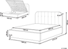 Bett mit Stauraum Chenillegewebe CHALLANS 160 x 200 cm Taupe Bild 2