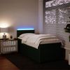 vidaXL Boxspringbett mit Matratze Dunkelgrün 90x190 cm Samt 3289929 Bild 5