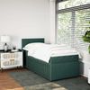 vidaXL Boxspringbett mit Matratze Dunkelgrün 90x190 cm Samt 3289929 Bild 4
