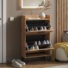 Schuhkipper Amber Eiche Wotan 59.8 x 100 cm mit 2 Fächern Vicco Bild 5