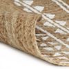 vidaXL Teppich Handgefertigt Jute mit weißem Aufdruck 90 cm [133692] Bild 2
