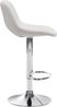 Barhocker 2er Set JAKSON - Creme, Samt, Chrom Barhocker mit Lehne Barstuhl Tresenhocker Tresenstuhl Kneipenhocker Kneipenstuhl Bild 4