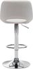 Barhocker 2er Set JAKSON - Creme, Samt, Chrom Barhocker mit Lehne Barstuhl Tresenhocker Tresenstuhl Kneipenhocker Kneipenstuhl Bild 2