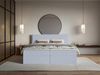 Selsey 'Softie' Boxspringbett 160x200 cm mit Topper und Stauraum, Chenille, Himmelblau Bild 2