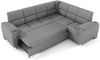 Ecksofa Schlafsofa Sofa SALVADOR Stoff Texas Hellbraun Kurze Schenkel Rechts Bild 3