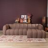 Bronx71 Ecksofa Luca Bouclé rot/rosa rechts Bild 3