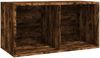 vidaXL Schallplatten-Box Räuchereiche 71x34x36 cm Holzwerkstoff 815252 Bild 2