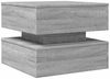 vidaXL Couchtisch mit LED-Leuchten Grau Sonoma 50x50x40 cm 839859 Bild 3
