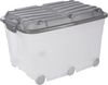 Rotho Aufbewahrungsbox Roller 57 l inkl Deckel + Rollen Kunststoffbox Bild 2