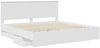 vidaXL Bettrahmen mit Schubladen Weiß 200 x 200 cm Ingenieurs Holz 3411082 Bild 5