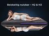 CHICASA, Topper Matratzentopper 8 cm Gel-Memory-Schaum, 7-Zonen, H2/H3 Wendbar, 8 cm hoch, (Ergonomisch, Gel-Memory-Schaum mit Bambuskohle), Rutschfestes Design, Abnehmbarer Bezug, 100 Nächte Probeschlafen Bild 4