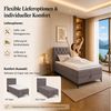 Best for Home Boxspringbett K18 Single SLIM mit Bettkasten & Bonellfedrkernmatratze, Topper H3 (Einzelbett, Polsterbett, Juniorbett, Hotelbett, versch. Größen, 70x200 80x200 90x200 100x200 cm), mit oder ohne Topper, Flexible Liefermöglichkeiten, Handwe... Bild 4