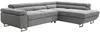 Vente-unique - NURAZIO Sofa Stoff Grau - B 202 cm x H 70 cm x L 268 cm Bild 5