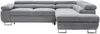 Vente-unique - NURAZIO Sofa Stoff Grau - B 202 cm x H 70 cm x L 268 cm Bild 4