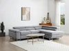 Vente-unique - NURAZIO Sofa Stoff Grau - B 202 cm x H 70 cm x L 268 cm Bild 1