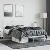 vidaXL Bettgestell mit Kopfteil Metall Weiß 120x200 cm 353584 Bild 4