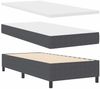 vidaXL Boxspringbett Dunkelgrau und Weiß 100 x 200 cm Cordstoff 3337448 Bild 5