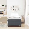 vidaXL Boxspringbett Dunkelgrau und Weiß 100 x 200 cm Cordstoff 3337448 Bild 4