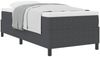 vidaXL Boxspringbett Dunkelgrau und Weiß 100 x 200 cm Cordstoff 3337448 Bild 3