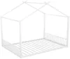Hausbett mit Lattenrost, 140x200 cm, Kinderbett, Metallbett Bild 5