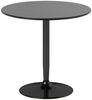 MC Star Esstisch für 2 Personen, runde Tischplatte Ø80 cm, MDF und Stahl, rutschfest (Schwarz, 75H cm) Bild 5