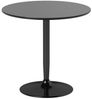 MC Star Esstisch für 2 Personen, runde Tischplatte Ø80 cm, MDF und Stahl, rutschfest (Schwarz, 75H cm) Bild 4