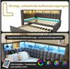STILVORA Polsterbett 90/180x200 Schlafsofa mit Matratze Tagesbett ausziehbar L-Kopfteil (Funktionsbett, 1-tlg, L-Kopfteil mit Stauraumregal, Schlafsofa/Gästebett), mit LED-Beleuchtung & USB/Type-C Ladestation Bild 3