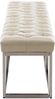 CLP Sitzbank Amun Kunstleder mit Edelstahlgestell,creme 150 cm Bild 4