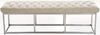 CLP Sitzbank Amun Kunstleder mit Edelstahlgestell,creme 150 cm Bild 3