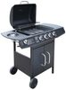 vidaXL Gasgrill 4+1 Brenner Schwarz 41898 Bild 1