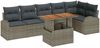 vidaXL Garten-Sofa-Set mit Kissen 7 pcs Grau 3349593 Bild 2