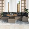 vidaXL Garten-Sofa-Set mit Kissen 7 pcs Grau 3349593 Bild 3