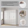 OTTO home Kleiderschrank Trento Schlafzimmerschrank Garderobe hochglanz (in 2 unterschiedlichen Schrankhöhen wählbar) Schrank mit 6 Türen und 3 Schubladen, hochglanz Fronten, Höhe 2,39m Bild 4