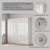 OTTO home Kleiderschrank Trento Schlafzimmerschrank Garderobe hochglanz (in 2 unterschiedlichen Schrankhöhen wählbar) Schrank mit 6 Türen und 3 Schubladen, hochglanz Fronten, Höhe 2,39m Bild 3