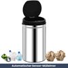 Sensor Mülleimer Küche 40L Edelstahl - Automatik Bewegungssensor Klemmring | Smarter Abfalleimer mit Deckel Müllbehälter Kücheneimer Bild 2
