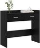 vidaXL Konsolentisch Schwarze Eiche 90 x 35 x 80 cm Holzwerkstoff 8011300 Bild 2