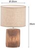 Fischer & Honsel 50586 Tischleuchte Malik Holz Sand E14 35cm Bild 4