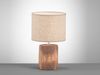 Fischer & Honsel 50586 Tischleuchte Malik Holz Sand E14 35cm Bild 3