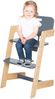 roba Babyhochstuhl Nature Up - Hochstuhl aus Bambus Holz - Mitwachsend mit abnehmbarem Essbrett - 3-Punkt-Gurt - Bis 70 kg belastbar - Natur / Anthrazit Bild 3