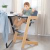 roba Babyhochstuhl Nature Up - Hochstuhl aus Bambus Holz - Mitwachsend mit abnehmbarem Essbrett - 3-Punkt-Gurt - Bis 70 kg belastbar - Natur / Anthrazit Bild 2