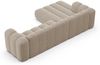 Micadoni Modulares Ecksofa Lupine 4-Sitzer Links Chenille Eden Dunkelbeige Bild 4