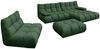 KAWOLA Sitzgruppe VIVIEN Ecksofa rechts Drehsessel Hockerbank Velvet smaragd 85 x 359 x 510 cm Bild 3