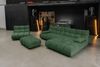 KAWOLA Sitzgruppe VIVIEN Ecksofa rechts Drehsessel Hockerbank Velvet smaragd 85 x 359 x 510 cm Bild 2